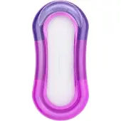 Markenlos Luftmatratze 160 x 84 cm - Badmatratze mit Mesh-Einsatz und abnehmbarem Kopfteil, rosa