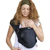 Markenlos Babytrage Komfortabel und Ergonomisch - Grau und Weiß