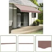 The Living Store Markisenvolant Braun 3,5 m