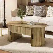 OEM Verstellbarer Couchtisch mit offenen Regalen und Schubladen