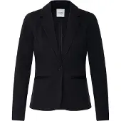 Oxmo Jackenblazer "Jackenblazer OXNTanja", Damen, Gr. M, schwarz (meteorite), Obermaterial: 71% Polyester PES. 26% Viskose CV. 3% Elasthan EL., Blazer Jackenblazer