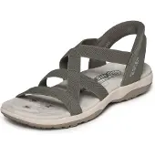 SKECHERS Slip-Ins: Reggae Slim Sandalen Plat - groen - Maat 41