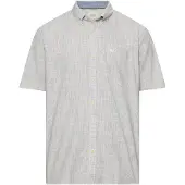 Camel active Kurzarmhemd , Herren, Gr. 4XL, N-Gr, grau (sanftes weiß), Web, Obermaterial: 100% Baumwolle, meliert, normal hüftbedeckend, Rundhals, Hemden Kurzarmhemd, mit Button-Down-Kragen