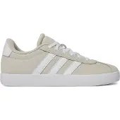 Adidas 1100000002199 SPORTSWEAR "VL COURT 3.0", Mädchen, Gr. 35, weiß (alumina, ftwr weiß, alumina), Leder, Synthetik, Schuhe 1100000002199, inspiriert vom Design des Handball Spezial