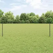 Syfax Sechseckzaun mit Pfosten 10 x 0,6 m PVC-beschichteter Stahl