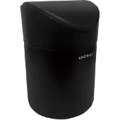 KINGHOFF Mini-Abfalleimer klein mattschwarz KH-1813