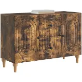 vidaXL TV-Schränk Geräucherte Eiche 89 x 34,5 x 60 cm Holzwerkstoff