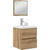 vidaXL Badezimmermöbel-Set 2 stk. Artisan-Eiche und Weiß