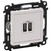 Legrand 753112 Valena Life USB-Ladedose 2400mA Farbe: Ultraweiß