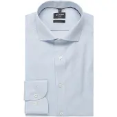 Olymp Langarmhemd "Luxor", Herren, Gr. 44, N-Gr, bleu, Web, Obermaterial: 100% Baumwolle, tailliert normal, 2-Knopf-Manschette, Hemden Langarmhemd, Businesshemd, Royal-Kentkragen, modern fit
