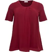 Sheego Blusenshirt in rubinrot | Gr.: 52