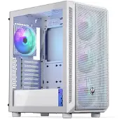 Endorfy ARX 500 ARGB White, Midi Tower, PC, Weiß, ATX, micro ATX, Mini-ITX, Gehärtetes Glas, Gaming