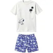 Gisela Snoopy Print Kurzarm-pyjama