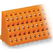 Wago 737-604 Dreistock-Leiterplattenklemme,2,5 mm2,Rastermaß 7,62 mm,orange 737604 - 36 Stück