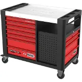 Ks Tools PERFORMANCEplus P35 SCHWARZ-ROT Werkstattwagen mit 12 Schubladen - 873.5008