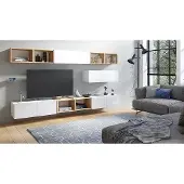FURMEB Patryk Hojka Furmeb24 - CALABRINI 26 -Wohnwand , Schrankwand, (Weiss)