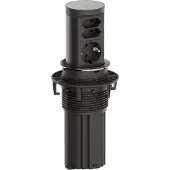 Bachmann BM0020489 ELEVATOR 2 1xCEE7/3 2xEuro Edelstahl-Optik 2,0 m AEH