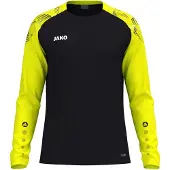 Jako Herren Pullover Longsleeve Sonic 8826-819 L - Schwarz/Neongelb - L