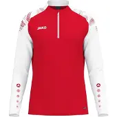 Jako Herren Trainingstop Ziptop Sonic 8626-105 3XL - Rot/Weiß - 3XL