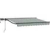 vidaXL Manueller Markisenrahmen mit LEDs 3 x 2,5 m