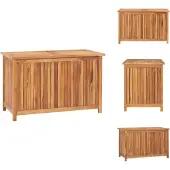 vidaXL Gartenbox 90x50x58 cm Massivholz Teak - Gartenboxen