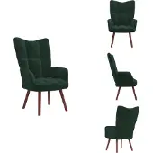vidaXL Relaxsessel Dunkelgrün Samt - Sessel