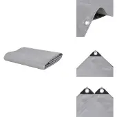 vidaXL Abdeckplane 650 g/m² 6x8 m Grau - Planen
