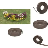 vidaXL Rasenkante Braun 10 m 10 cm Polyethylen - Beeteinfassungen
