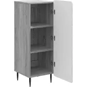 vidaXL Sideboard Sonoma-Grau 34,5 x 33 x 92 cm Holzwerkstoff