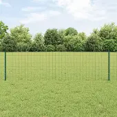 Syfax Euro-Zaun mit Pfosten 10 x 0,6 m PVC-beschichteter Stahl Grün