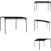 vidaXL Garten-Sonnenschutz 3x3x2,55 m Anthrazit - Pavillons & Partyzelte