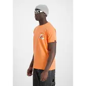 Alpha industries T-Shirt "Flying Buzz SL T-Shirt", Herren, Gr. M, orange (tangerine), Obermaterial: 100% Baumwolle, Shirts T-Shirt