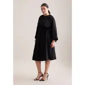 Seidensticker Sommerkleid "Schwarze Rose" 1/1 Rundhals Uni