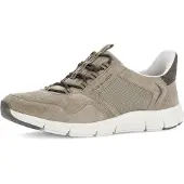Gabor Slip-On Sneaker PIUS , Herren, Gr. 10,5 (45), beige (hellbraun kombiniert), Mesh, Nubukleder, Veloursleder, Schuhe Slip-On Sneaker, Halbschuh, Slipper mit seitlichem Logoschriftzug, G-Weite