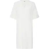 Oxmo Minikleid "Minikleid OXNInna Linen Mix", Damen, Gr. 40, N-Gr, beige (marshmallow), Obermaterial: 80% Viskose LENZING LenzingCV. 20% Leinen LI., Kleider Minikleid
