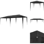 vidaXL Partyzelt 3x6 m PE Anthrazit - Pavillons & Partyzelte