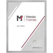 MendeFrames Aluminiumrahmen Kunstglas 50x50 cm Silber H280