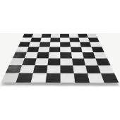 Ubergames Gummierter Vinyl-Dame- und Schachbrett - 240x240 cm - 64 Einzelteile