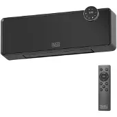 Black & Decker Wand-Keramikheizer BXWSH2001E, 2000 W, regelbares Thermostat, Fernbedienung, bis 20 m²