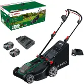 Bosch Akkurasenmäher "ROTAK18V-43" Kraftvoller 3-in-1-Mäher für mittelgroße bis größere Rasenflächen