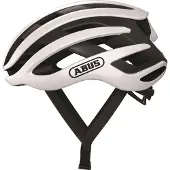 ABUS Rennradhelm AirBreaker - High-End Fahrradhelm für den professionellen Radsport - für Jugendliche und Erwachsene - Helm für Damen und Herren - Weiß, Größe S (51-55 cm)