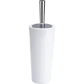 Wenko WC-Garnitur "Coni", weiß, B:11,5cm H:37cm, Keramik, Kunststoff, Reinigungsbürsten, WC-Garnitur, Keramik