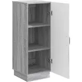 vidaXL Sideboard Graues Sonoma 33 x 34,5 x 87 cm Holzwerkstoff