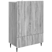vidaXL Sideboard Sonoma-Grau 66 x 34,5 x 97 cm Holzwerkstoff