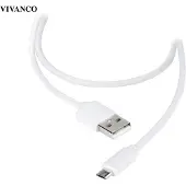 Vivanco ViVancoData, 1,2 m, Micro-USB B, USB A, USB 2.0, Weiß