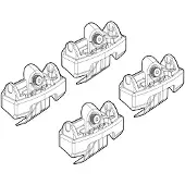 Nordrive Dachträgerfuß N21237 Fahrzeugdach für SEAT Leon IV (KL1)