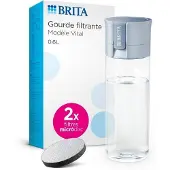 Brita Filterflasche, 2 MicroDiscs inklusive, Pastellblau