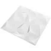 Syfax Wandpaneele 24 stk. 50 x 50 cm Diamant Weiß XPS Schaum