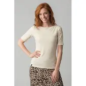 Alife & Kickin Rundhalsshirt , Damen, Gr. XL, beige (weiß), 100% Baumwolle (Bio), Rundhals, Shirts Rundhalsshirt