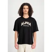 Alpha industries T-Shirt "College T-Shirt", Herren, Gr. XL, schwarz, Obermaterial: 100% Baumwolle, Shirts T-Shirt